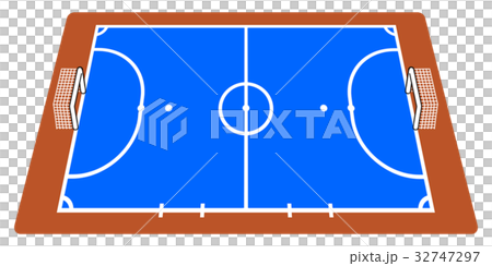 フットサルコート〜室内・サイドビュー 32747297