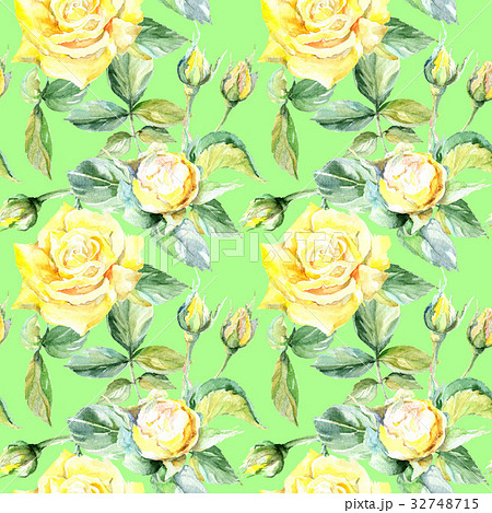 Wildflower rose flower pattern in a watercolor 32748715