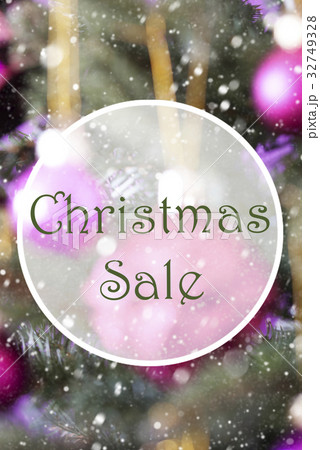 Blurry Vertical Balls, Text Christmas Sale Blurry Vertical Balls, Text Christmas Sale 32749328