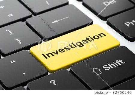 Science concept: Investigation on computer Science concept: Investigation on computer 32750246