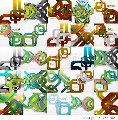 Set of square backgrounds 32754182