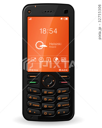 Black mobile phone Black mobile phone 32755306