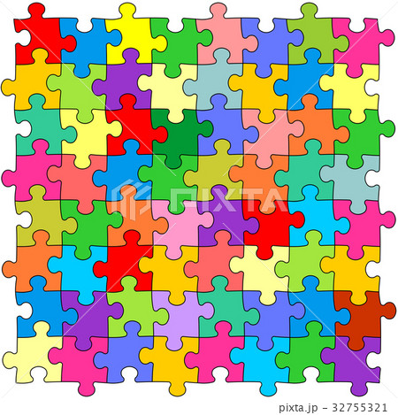 Seamless color puzzles background 32755321