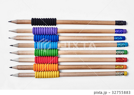Pencils with rubber foam grips. 32755883