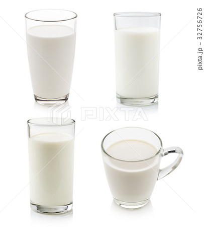 Glass of milk isolated on white Glass of milk isolated on white 32756726