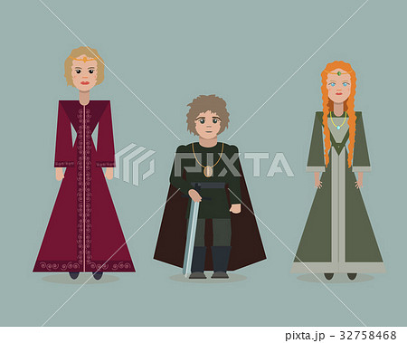 Vector cute cartoon characters of Game Of Thrones 32758468