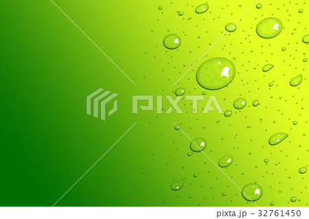 Green fresh and Yellow water drops template backgr 32761450