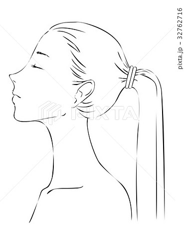 Women S Profile Stock Illustration