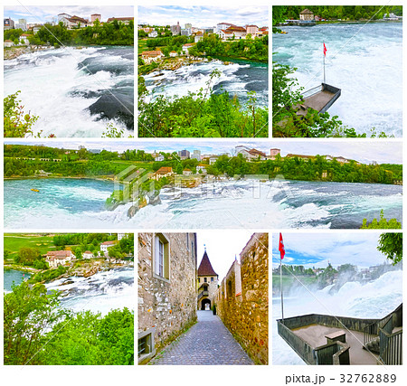 Largest waterfall in Europe by River Rhein in 32762889