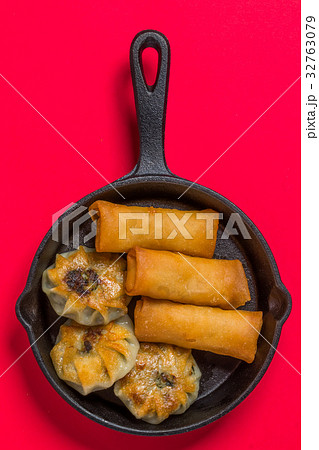 中華料理　集合　Delicious Chinese food group photo 32763079