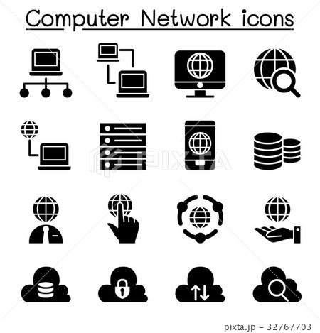 Computer network, Server, Hosting icons 32767703