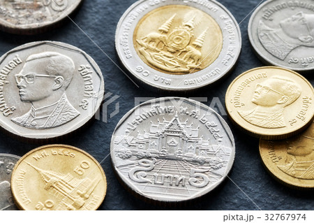 Close up picture of Thai baht. Close up picture of Thai baht. 32767974