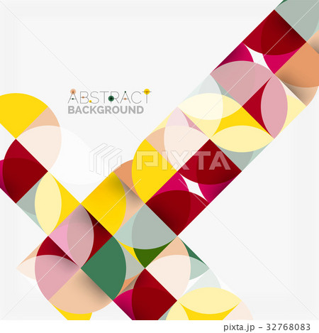 Modern geometrical abstract background circles 32768083