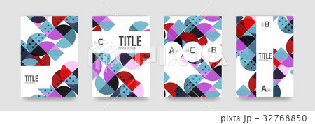 Set of brochure cover templates Set of brochure cover templates 32768850