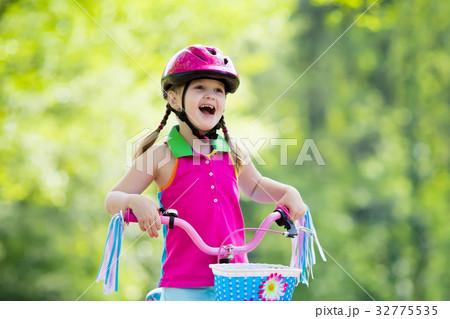 Child riding bike. Kid on bicycle. Child riding bike. Kid on bicycle. 32775535