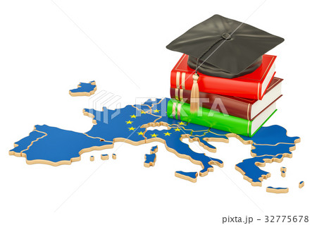 Education in Europe concept, 3D rendering 32775678