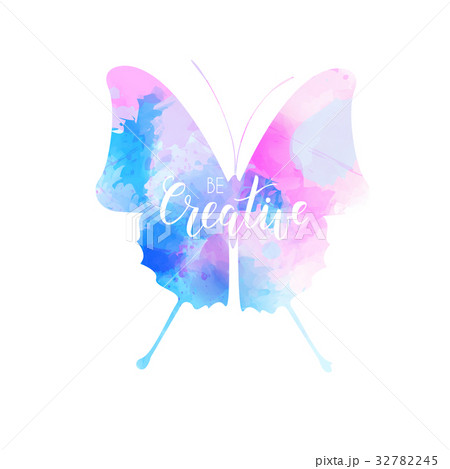 Watercolor butterfly 32782245
