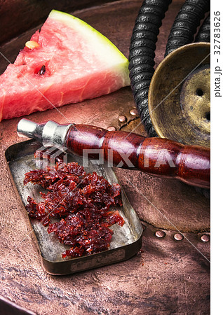 exotic shisha hookah with watermelon 32783626