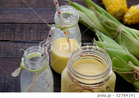 Healthy drinking, corn milk Healthy drinking, corn milk 32784141