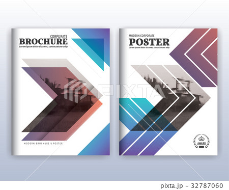 Modern corporate business flyer layout design 32787060