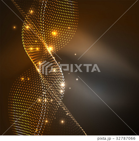 Vector wave particles background 32787066