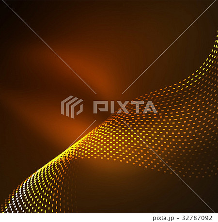 Vector wave particles background Vector wave particles background 32787092