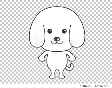 犬のキャラクターのイラスト素材