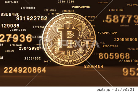 Virtual Coin Bitcoin And Digits Virtual Coin Bitcoin And Digits 32793501