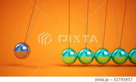 3D rendering Metal Newton's cradle 32793957