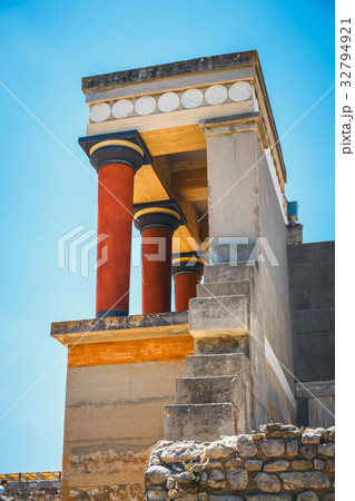 ruins of the Minoan Palace of Knossos on Crete ruins of the Minoan Palace of Knossos on Crete 32794921