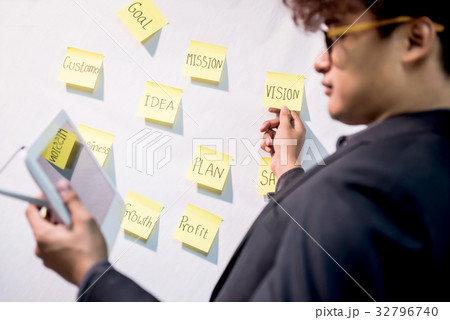 business, goal and success concept, working in office business, goal and success concept, working in office 32796740
