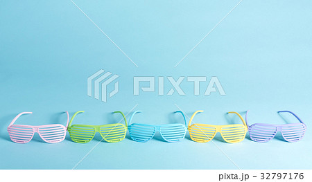 Shutter shades on a bright background 32797176