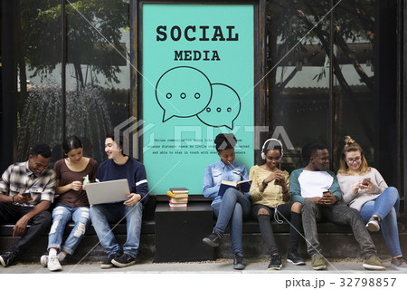 Digital Connection Technology Social Media 32798857