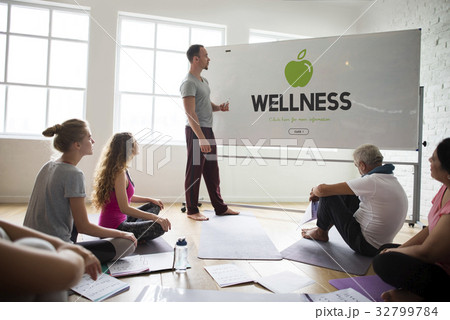 Diversity People Exercise Class Relax Concept Diversity People Exercise Class Relax Concept 32799784