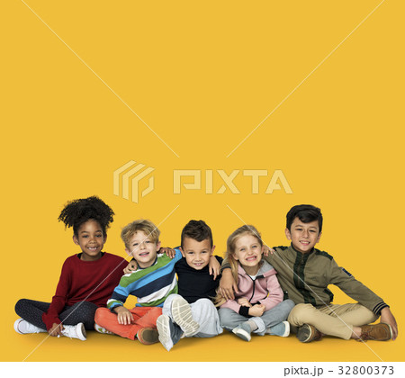 Little Children Together Hangout Smiling Little Children Together Hangout Smiling 32800373