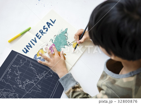 Children education learning with cartography mapping graphic 32800876