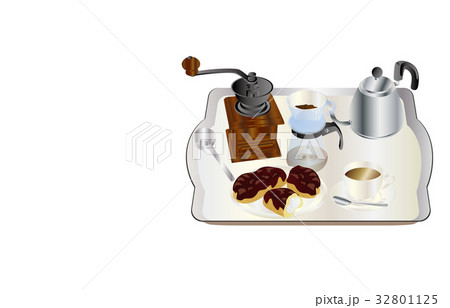 今日のスイーツコーヒーとエクレア 32801125