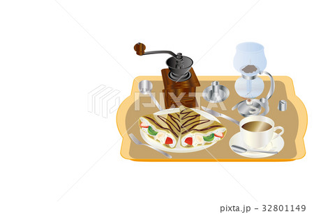 今日のスイーツコーヒーとクレープ 32801149