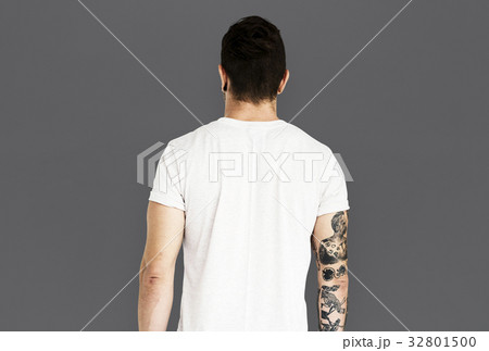 Adult man back side view 32801500