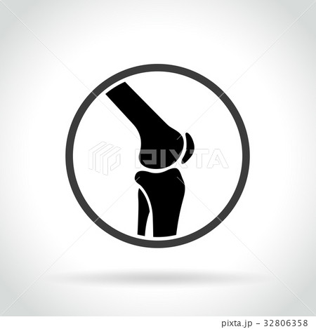 knee joint icon on white background 32806358