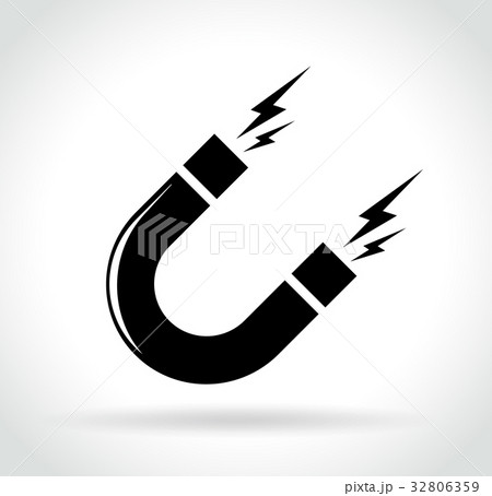 magnet icon on white background 32806359