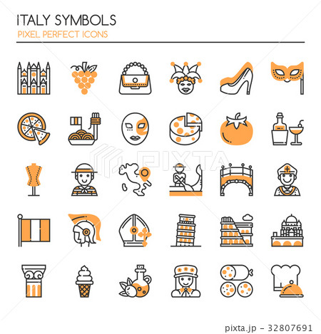 Italy Symbols 32807691