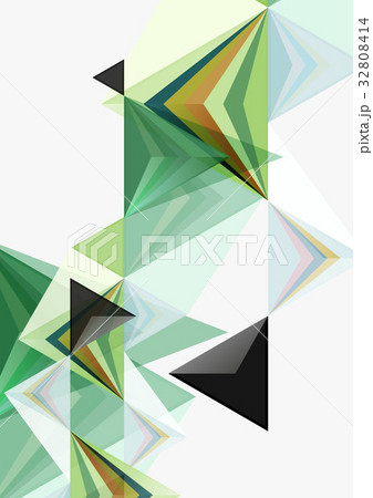 Triangular low poly vector a4 size geometric 32808414