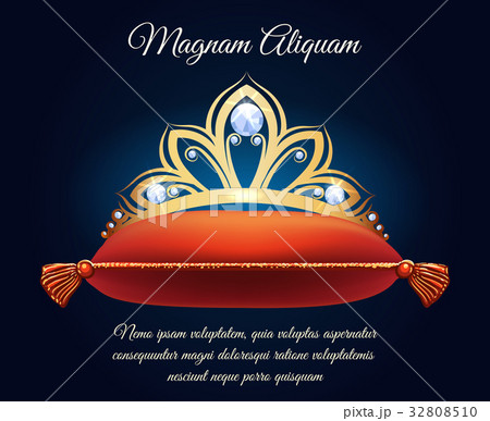 Queen crown on pillow 32808510