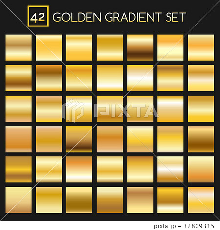 Metal golden gradients collection Metal golden gradients collection 32809315