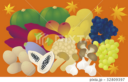 Autumn taste - Stock Illustration [32809397] - PIXTA