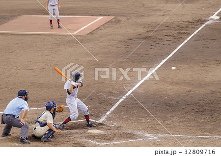 高校野球　夏季大会 32809716