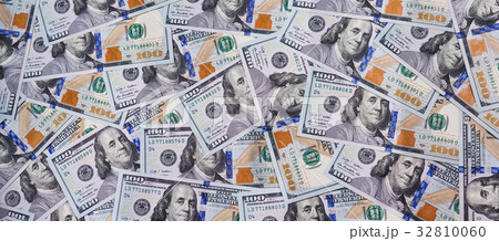 One hundred US dollars as background 32810060