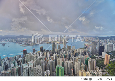 Hong Kong skyline. View from Victoria Peak. Hong Kong skyline. View from Victoria Peak. 32811753