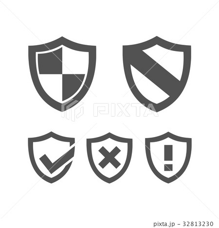 Set of protection shield icons  32813230